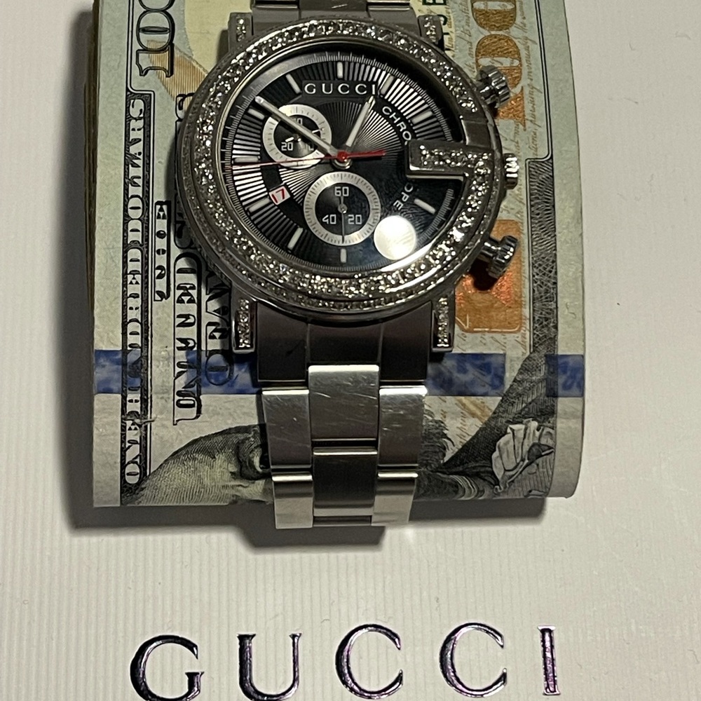 GUCCI 54 DIAMONDS in the “G” CHRONO UNISEX WATCH, OVER 200+ DIAMONDS TOTAL ✨⌚️✨